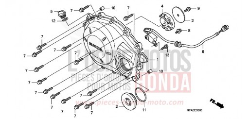 PANNEAU CARTER-MOTEUR D. CBF1000AA de 2010